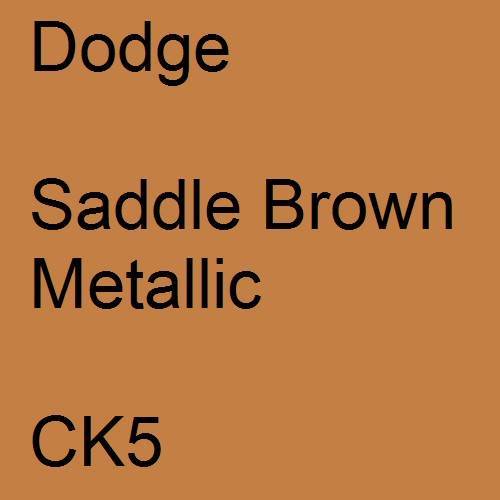 Dodge, Saddle Brown Metallic, CK5.